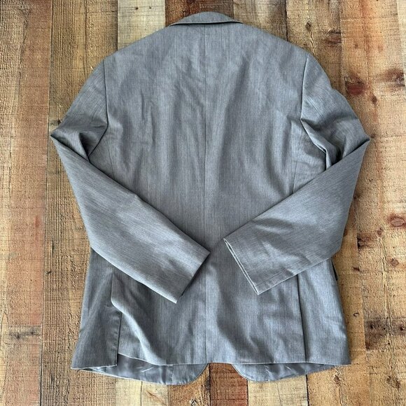 The Blk Tux Mens Size Medium Gray Blazer 2 Button Suit Jacket - Picture 9 of 11